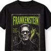 Frankenstein Monster Gotisch Klassiek Vintage Horror VHS Uniseks T-shirt
