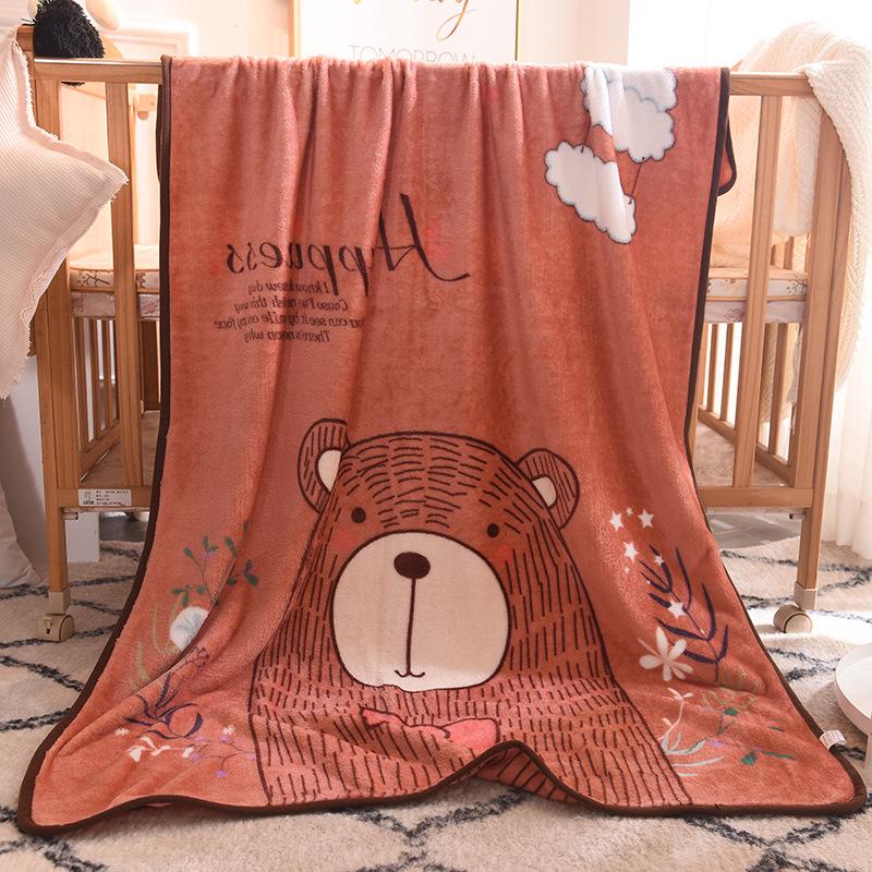 Coral Fleece Baby Blanket: Single-Layer Flannel, Ideal Gift & Cover for Children