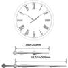 Hochdrehmoment Langwellen-Uhrwerkmechanismus mit 28 mm (1-1/8 Zoll) Schaftlänge und 12 Zoll lange Spatenzeiger