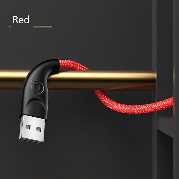 Usams Kabel Pleciony U41 Microusb 2M2A Czerwony/Red Sj396Usb02 (Us-Sj396) Fast Charge