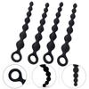 Orirya Anal Anal 7 Anal Adult Sm Black Plug, Beads, Silicone, Pieces, Goods, Goods, Goods, Anal, Beginners, Women,