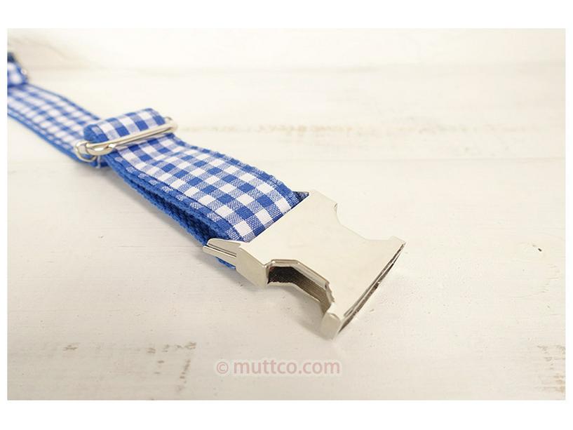 Blue Plaid Dog Collar - Unique Personality Pet Accessory
