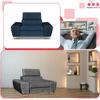 Bosso Lounge Chair Family Furniture Navy Blue Velvet Recliner Headrest