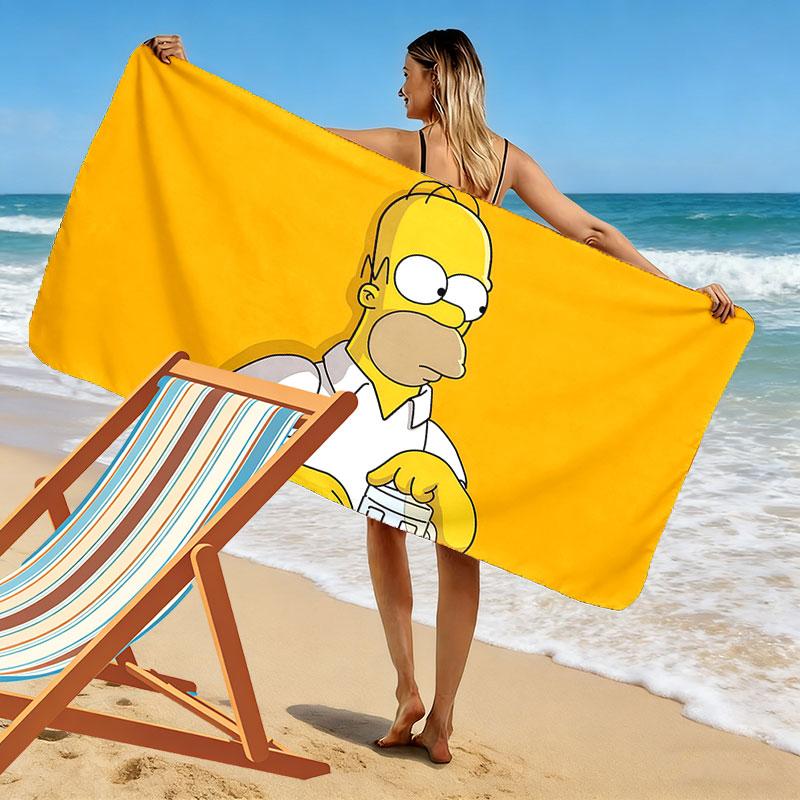 Homer Print Beach Towel, Large Soft Quick Dry Towel for Beach Camping Swimming