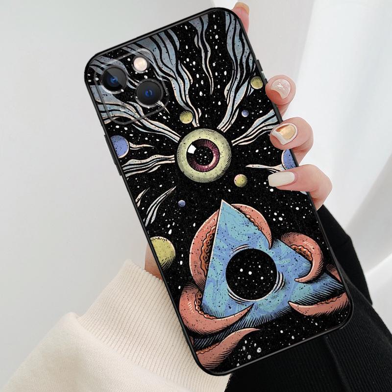 Psychedelic Trippy Art Phone Case For iPhone 17 Pro Max 14 13 12 11 15 16 Pro Max mini 16 15 Plus 16e 17 Air Cover