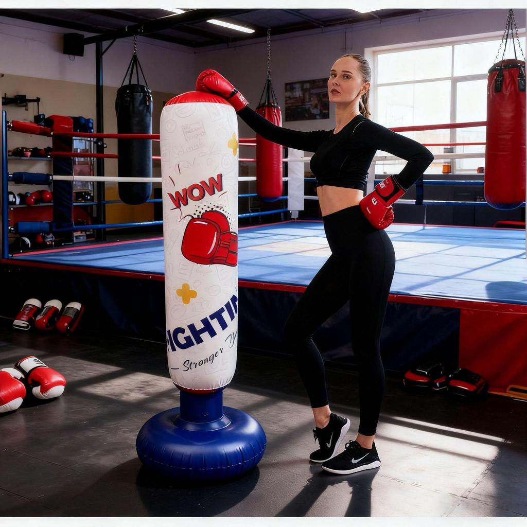 Children's 1.6m Inflatable Boxing Tumbler Sandbag Toy