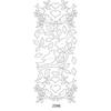Autocollant décoratif - PEEL OFF'S HIRONDELLES ARGENT - 105x232 - Couleur principale: Blanc - Mixte