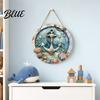 Nautical Wall Art Decorative Hanging Sign Lightweight Wooden Sign with Marine Elements