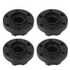 4pcs RC Car Wheel Hex Hubs Wheel Adapter Black Fit for SCX10 1 10 RC Crawler 1.9inch 2.2inch Wheel