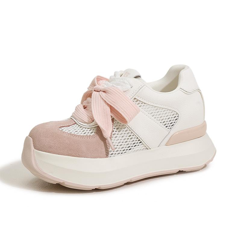 Mesh Forrest Gump shoes women's 2025 spring and summer new inner height increase German training shoes lightweight breathable sandals sports an