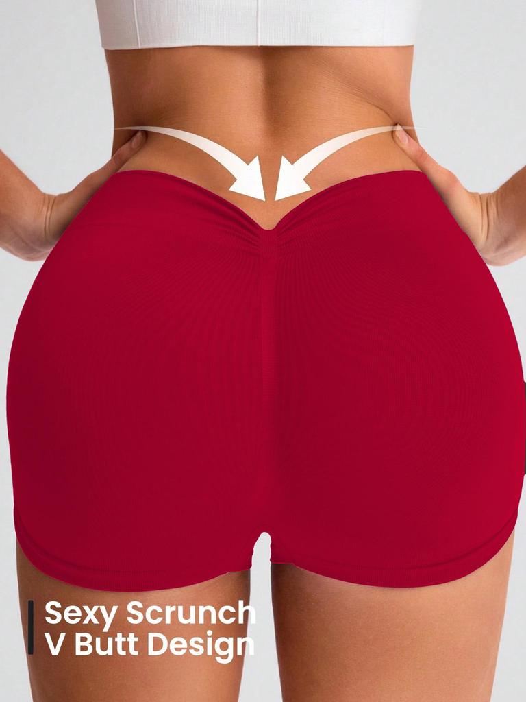 Women's High-Waist Seamless Yoga Shorts: Quick-Dry, Moisture-Wicking, Elastic Fitness & Running Shorts