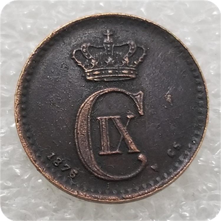 Antique Craft Denmark Replica Silver Coins (1876-1892)