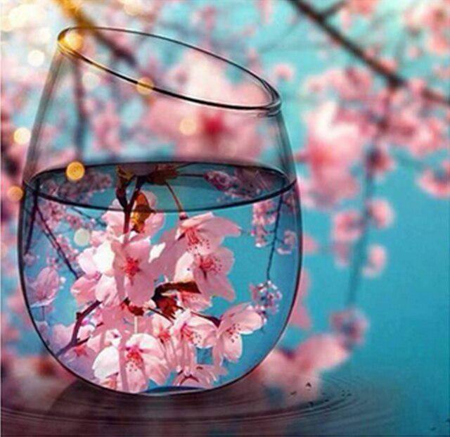 Cup DIY 5D Diamond Painting Full Round Drill Mosaic Sunset Seaside Diamond Embroidery Handmade Kit Holiday Gift Home Decoration