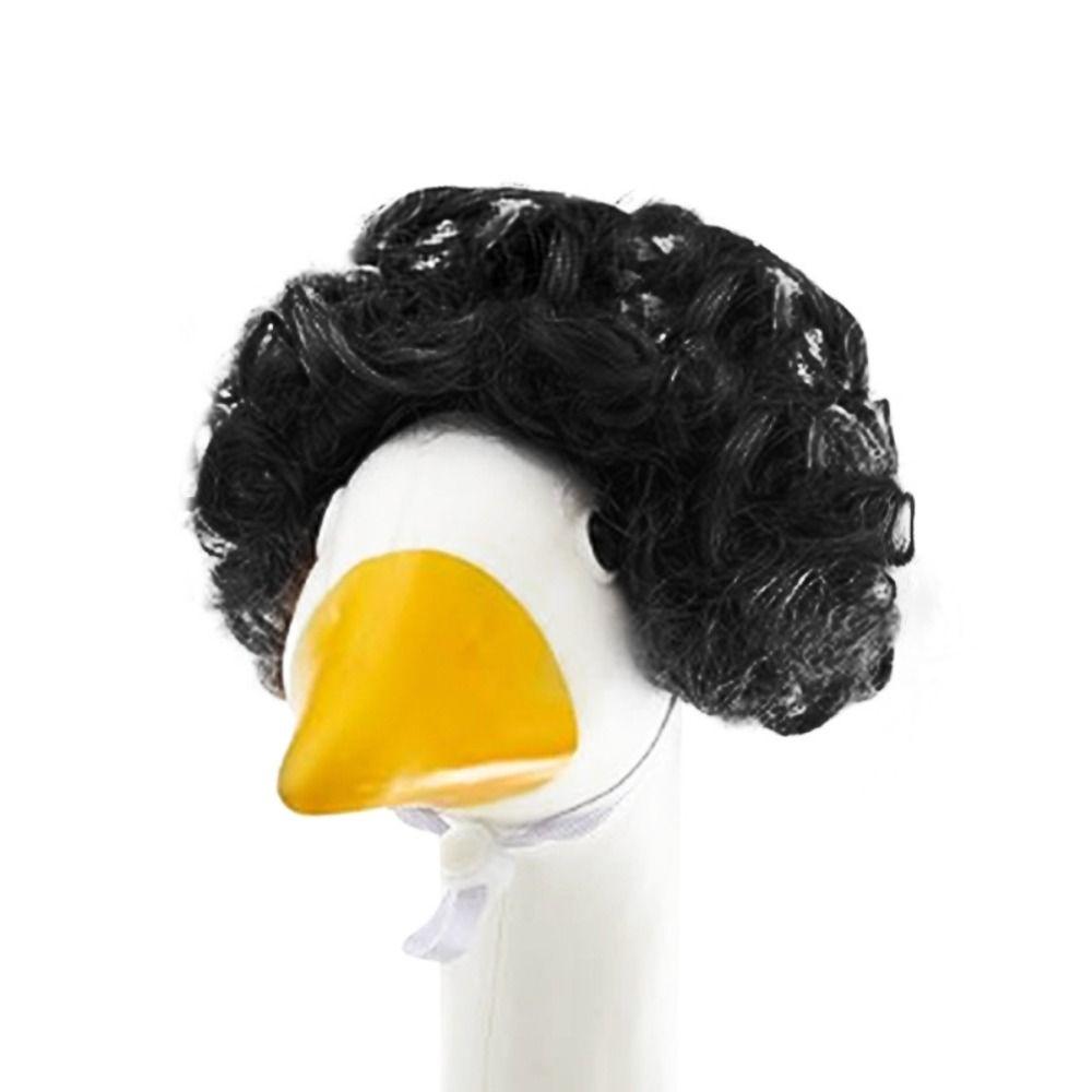 Halloween Christmas Porch Geese Pet Wigs Cosplay Props Garden Statue Decor  Gift