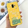 Handyhülle für Samsung Galaxy J6 Plus 2018 Niedliches Tier Cartoon Süßigkeitenfarbe Weiches Silikon TPU Hülle für Samsung J6 J 6 J6Plus