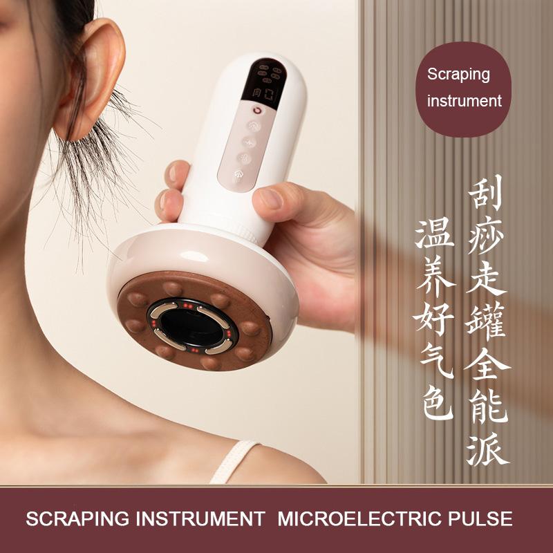 Intelligent Bianstone Cupping Device Negative Pressure Suction Cups Body Skin Care Dredging Meridian Back Gua Sha Massage Tool