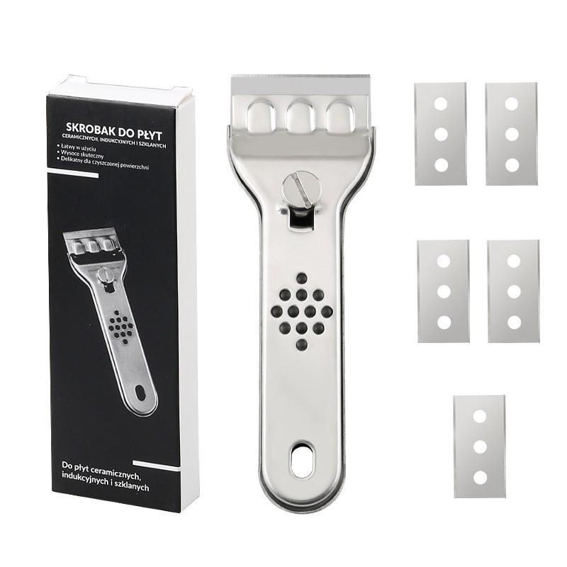 Multifunctional Stainless Steel Scraper for Kitchen, Tile, Wall & Floor Cleaning