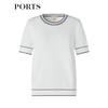 Ports Women's Color-Block Knit Short Sleeve Top