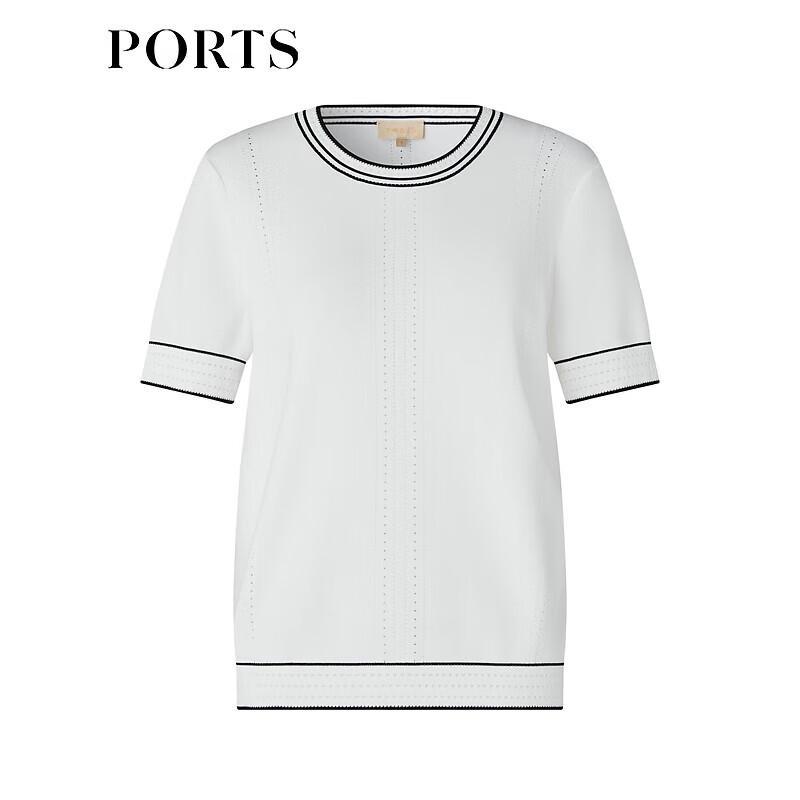 Ports Women's Color-Block Knit Short Sleeve Top