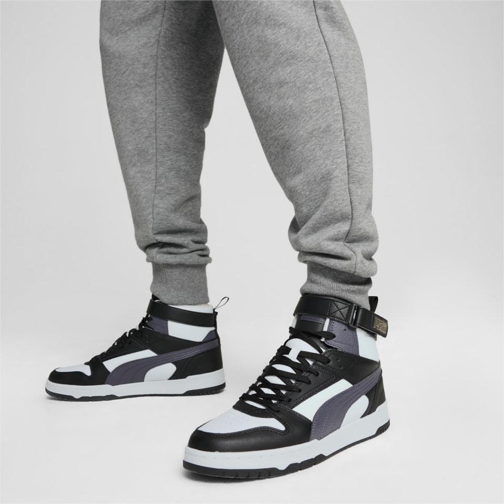Sneakers da uomo Puma RBD Game alti alla caviglia in pelle neri (385839-32)