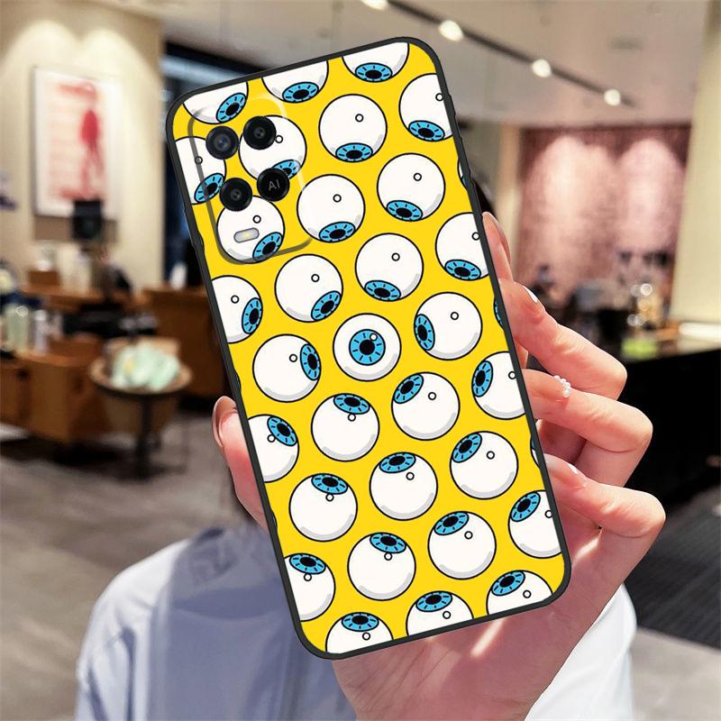 Crazy Eyeball Pattern Case For Oppo A94 A54 A40 A60 A80 A98 A78 A18 A38 A58 A16 A76 A96 A17 A77 A74 A57S A15 Cover