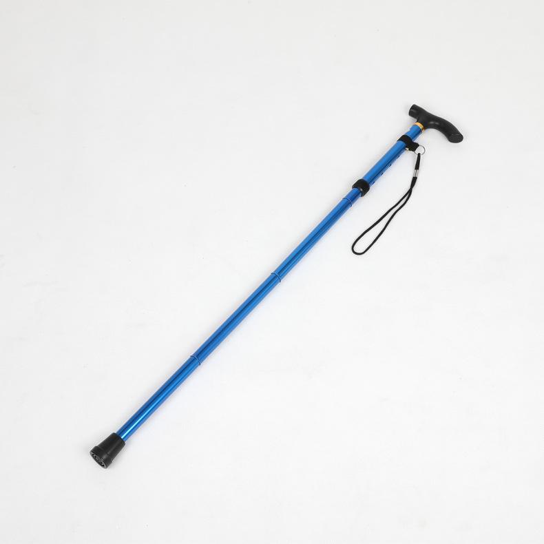 

Палка для скалолазания из алюминиевого сплава, складная телескопическая, сверхлегкая четырехсекционная палка, портативная трость для пеших прогулок по пересеченной местности, походов на открытом воздухе