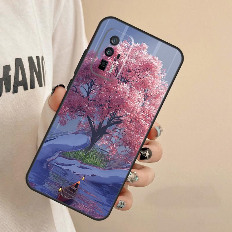 Cherry Blossom Case For Xiaomi 15 14 Ultra 13T 14T 15T Pro 17 Pro Max POCO F8 F7 F5 F6 X3 X5 X6 X7 Pro Cover