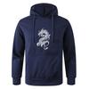Men's Multi - Color Fashionable Casual Sports Fitness Printed Pocket Pullover Sweatshirt Hoodie