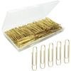 Generic Gold Paper Clips, 100 Count Large Size, 2 Inch Jumbo Paperclips, School and Office Supplies, ZANE5242114