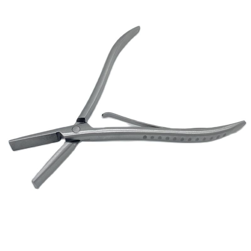 

1 шт. 7-дюймовый серебряный зажим из нержавеющей стали для наращивания волос с двумя отверстиями Инструменты для снятия кератиновых наращенных волос