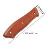 FELTECHELECTR 2-Piece Wooden Knife Handle Accessories, Replacement Knife Handles for Chef Knife Repair, Durable Wood Material, Convenient for Kitchen