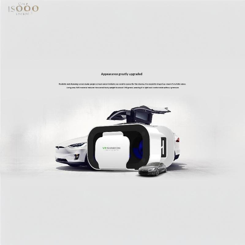 3D Glasses Breathable Sponge Pad Comfortable Long Wear Virtual Reality Goggles for Most Phones for Party Gaming Use