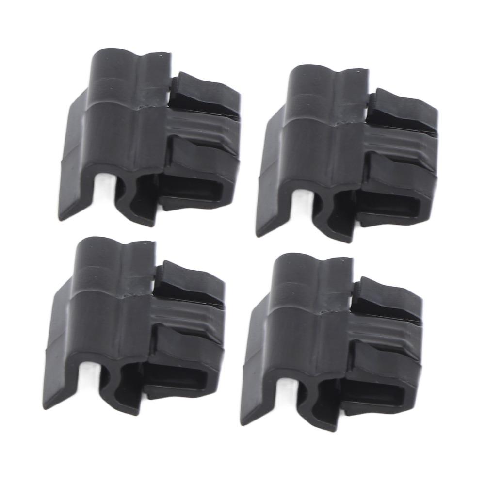 4pcs Set 1472872 00 C Front Bumper Buckle 1106961 00 C Black Hood Buckle Hood Trunk Clip for Tesla Model 3 2017 To 2025