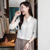 Women's Mulberry Silk Long Sleeve Shirt - Spring/Autumn Professional Top