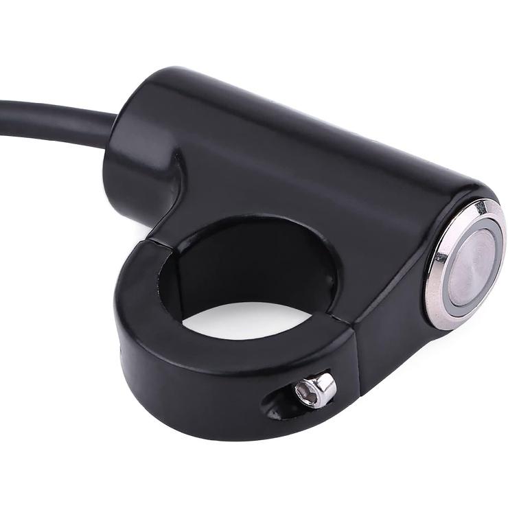 Motorrad-Startknopf mit Hupe, Scheinwerfer, Bremse, Nebelscheinwerfern - 7/8" (22mm) Automatische Rückkehr mit grünem Licht