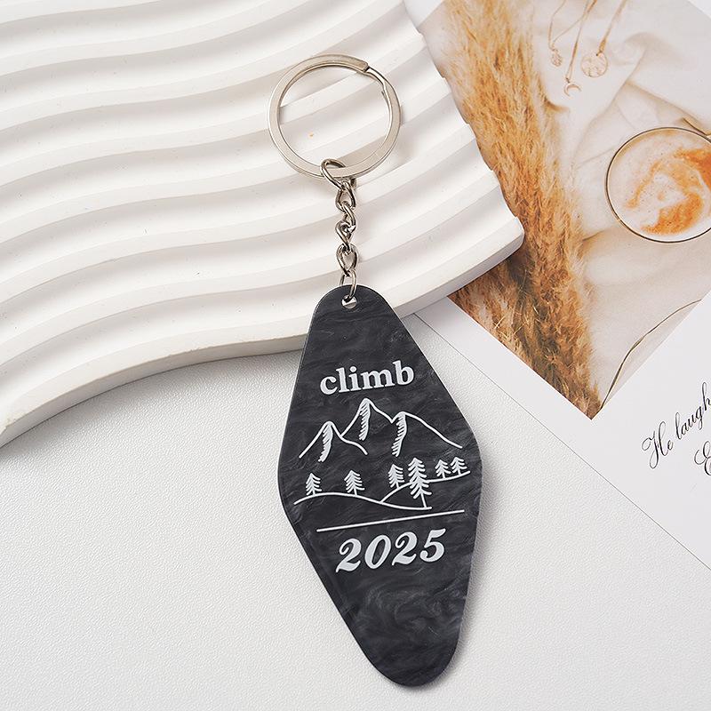 Acrylic Keychain Diamond Nameplate for Hotel Room Numbers