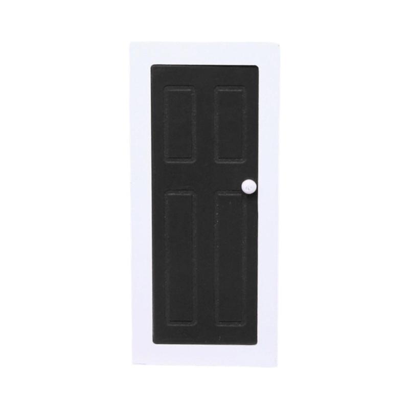 Retro Style 1/12 Scale Dollhouses Bathroom Classical Door Bathroom For DIY Room Decorations