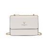 2025 Women's Korean Style Shoulder Bag: Simple Design, Chain Strap, Small Square Messenger Bag