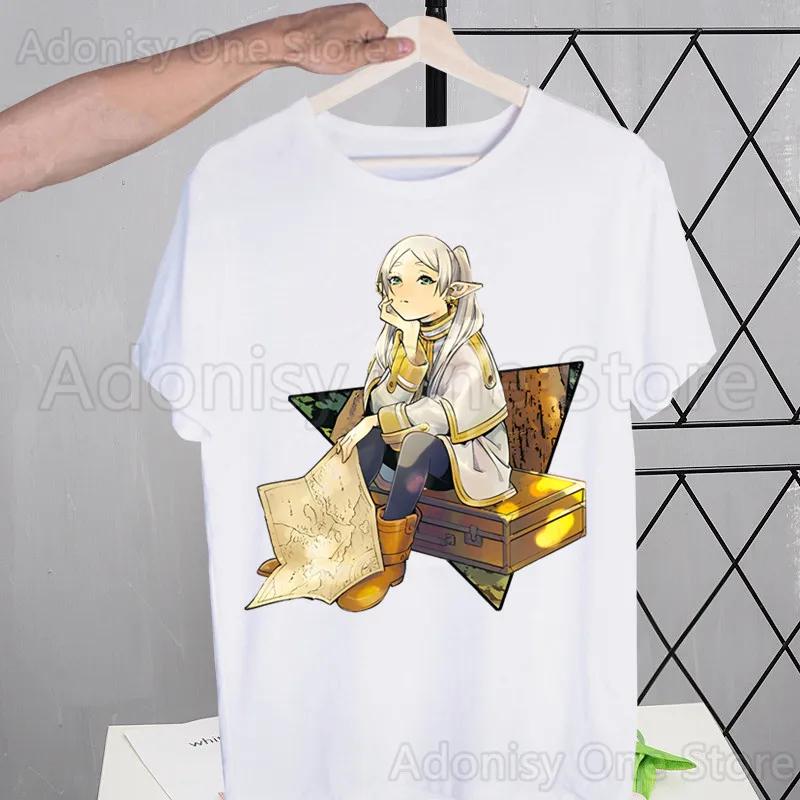 Frieden Harajuku Damski T-shirt z Nadrukiem Neutralny T-shirt z Krótkim Rękawem Casualowy T-shirt Damska Odzież Uliczna Top
