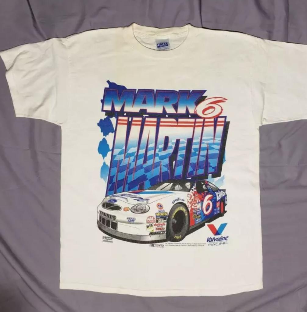 Vintage Mark Martin Nascar T Shirt Racing Shirt