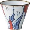 Hasami Ware Rice Bowl with Red Pomegranate Pattern 18072