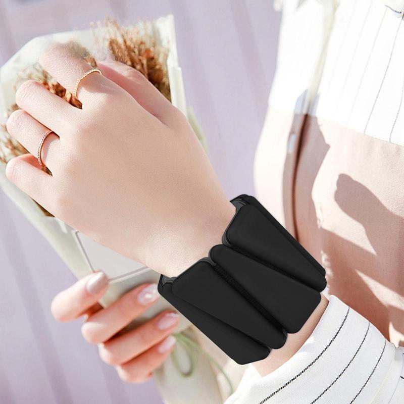 Strength Training Equipment Portable Wrist Ankle Weights Adjustable Silicone Wrist Straps Fitness Exercise