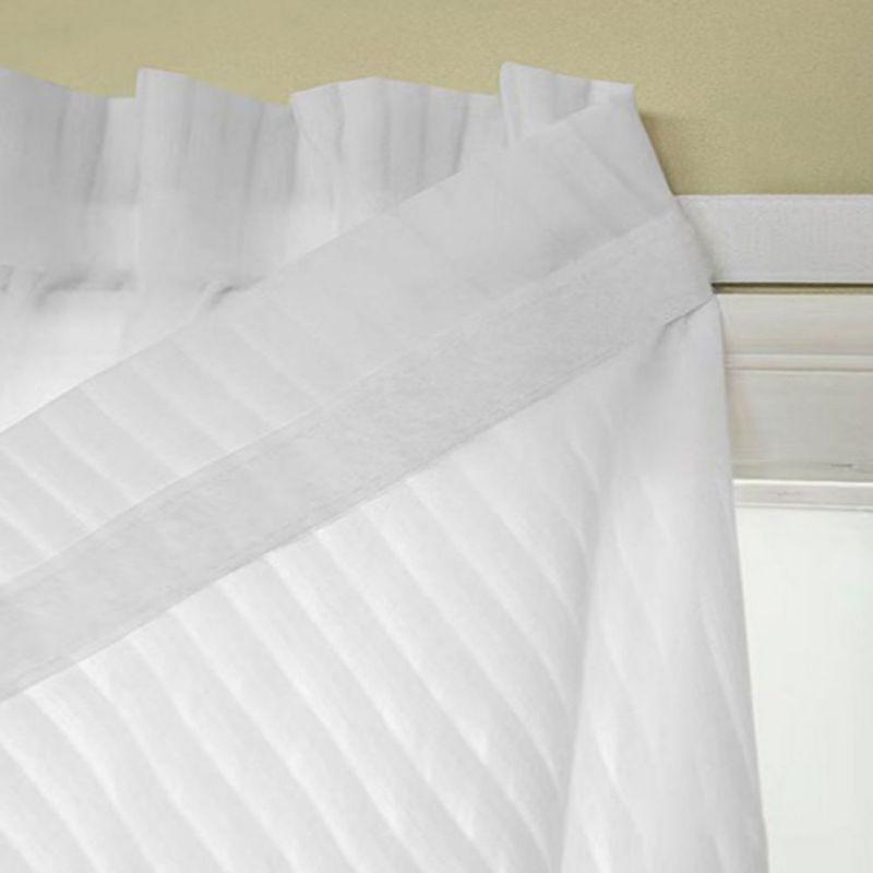 Transparent Gauze Curtains Striped Sheer Curtain