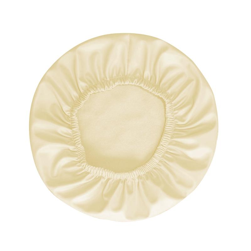 Solid Color Pu Leather Round Chair Cover Waterproof Bar Stool Cover Seat Covers Home Chair Simple Stretch Chair Slipcover