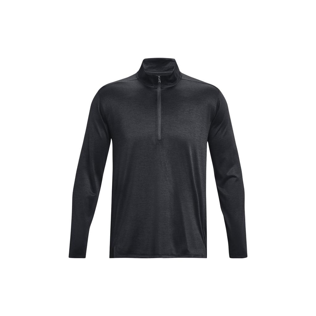 Under Armour Tech™ Vent ½ Zip Solid Color Stand Collar Long Sleeve T-Shirt Men Tops Gray 1382184-001