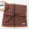100% Cotton Striped Fresh All-Match Small Square Towel  New Fashion Closed Toe Scarf for Square Scarf Women Headband