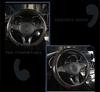 Crystal Carbon Fiber Fashion Sports Steering Wheel Cover Car Wheel Cover Non-slip Leather Braid For Steering Wheel