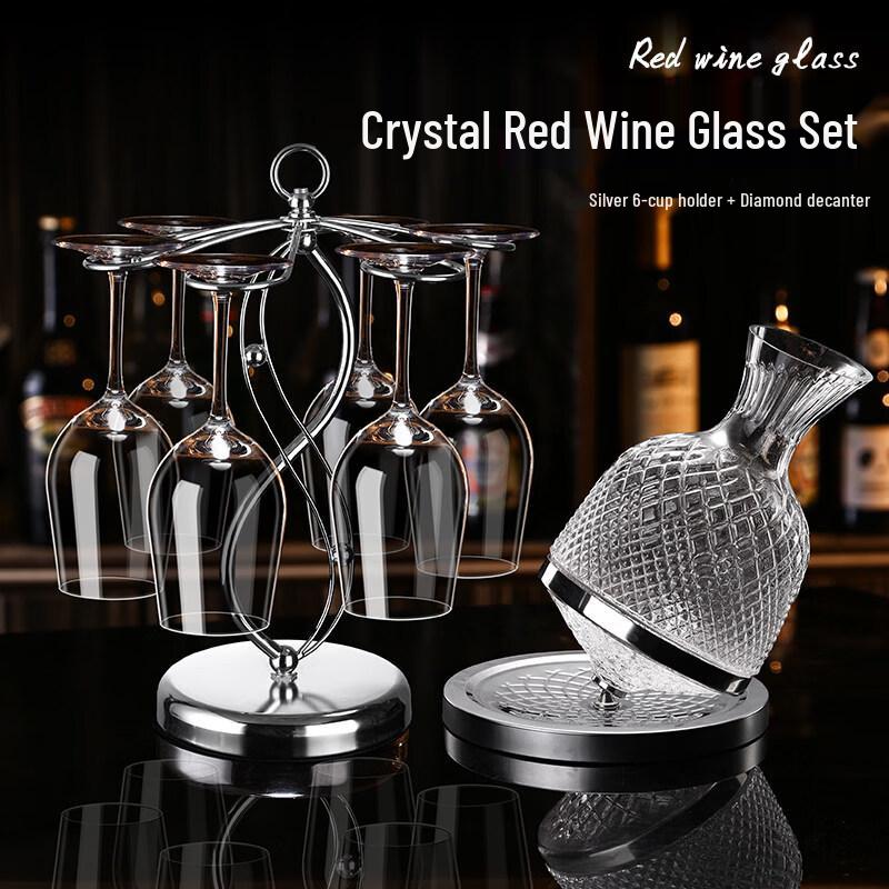 ZISIZ Luxury Crystal Red Wine Glass