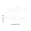 2 Pieces Fish Stickers Decals Auto Gift Creative Simple Installation Car for Driving