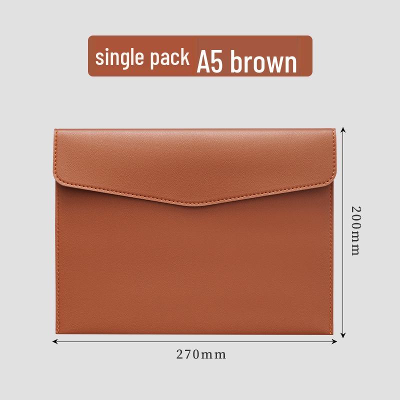 A4 Leather Business Conference Folder with Custom Logo